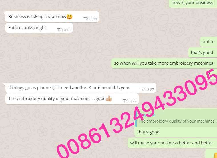 Wonyo 2 Head vezilni stroj visoke hitrosti z Sequin Device