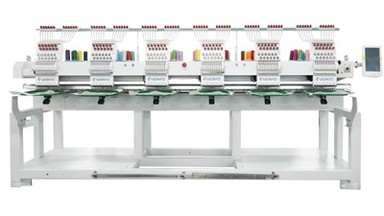 Komercialni 6 Vodja High Speed monogramov Logo Vezenje Stroj