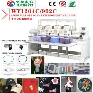 4 Heads Cap majica in Flat Vezenje Machine