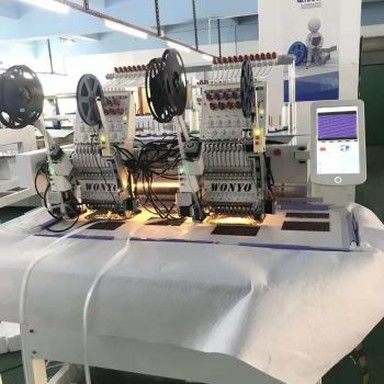 2 glave kroglice vezenje stroj območje 500 * 400mm WONYO